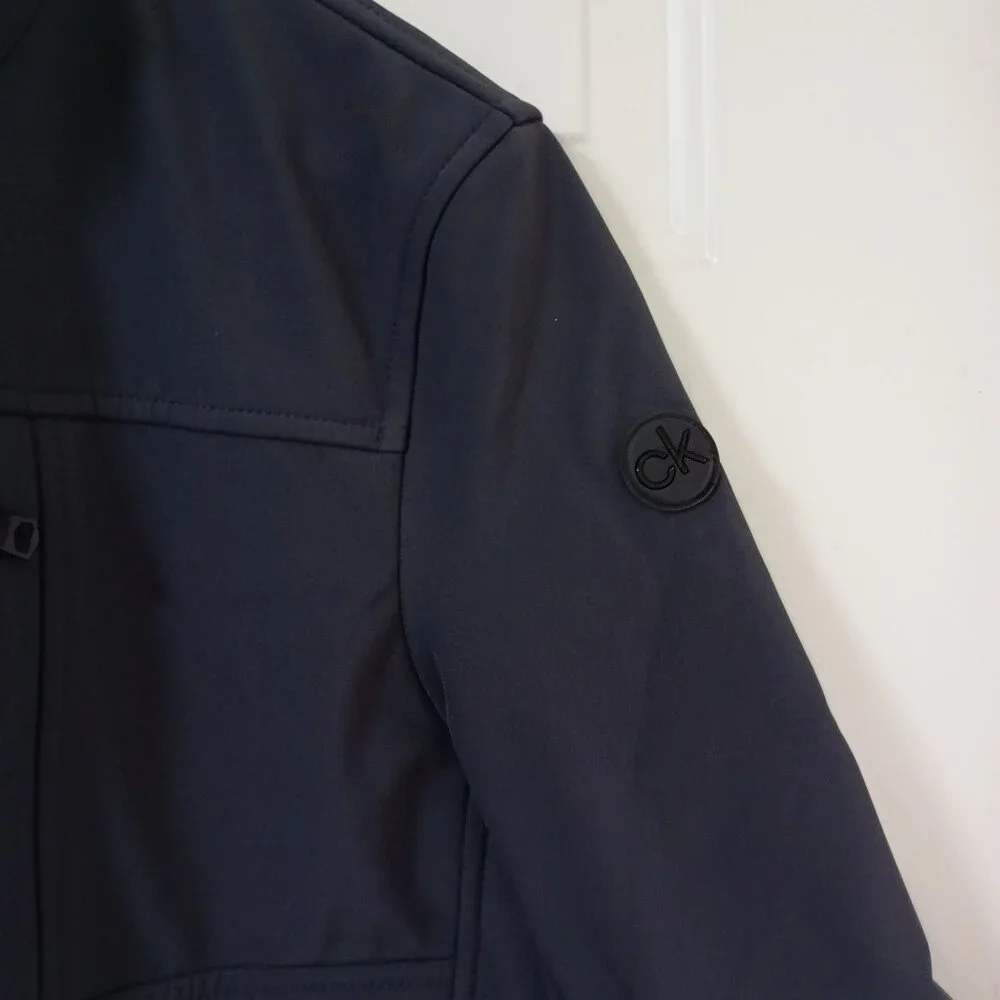 Calvin Klein Mens Gray Softshell Jacket S